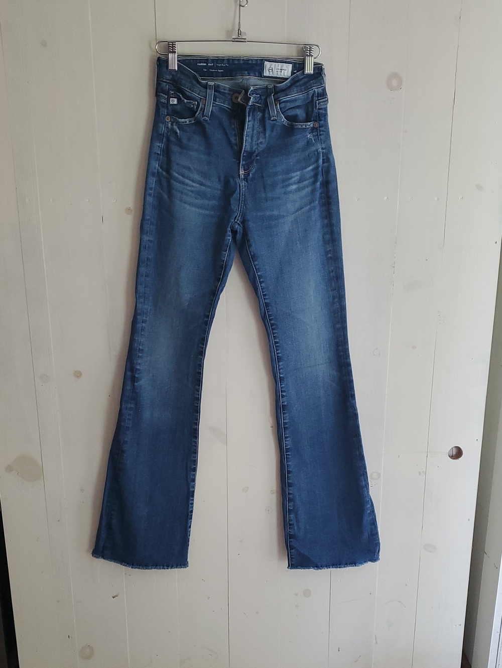Ag Adriano Goldschmied Medium Blue Flare Jeans